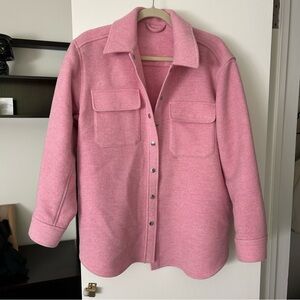 & other stories pink shirt jacket